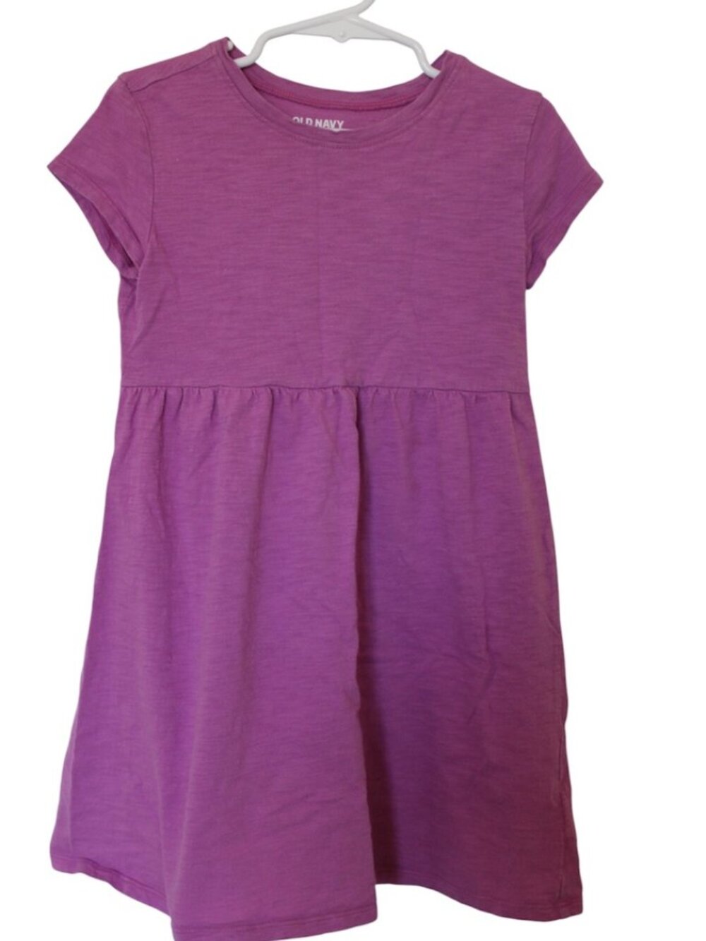 Girl's 5T Purple 100% Cotton T-shirt Jersy Play Dress Old Navy